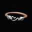 Silver FLOWER Hook Cowskin Bracelet 925 silver Cowskin Bracelets SSB60
