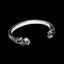 Bone bracelet 990 sterling silver Large bone bar bracelets