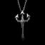 Trident necklace design imparts a unique and captivating aesthetic