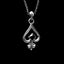 Ace of Spades Necklace 925 Silver playing cards A black gem pendant