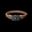 Mens Leather Bracelet Elegance Fusion Tochigi Saddle Leather Bracelet