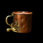 Red Copper Coffee Cup with Octopus Handle | Handmade Tea & Espresso Mug