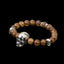Silver Skull Agate Bracelet Skull Jewelry SSB37