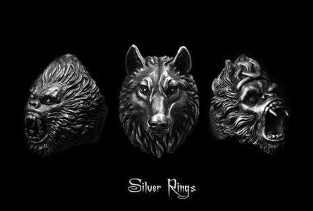 Mens Rings – 925 Silver & Black Rings for Men | MENSSKULL Gents Collection