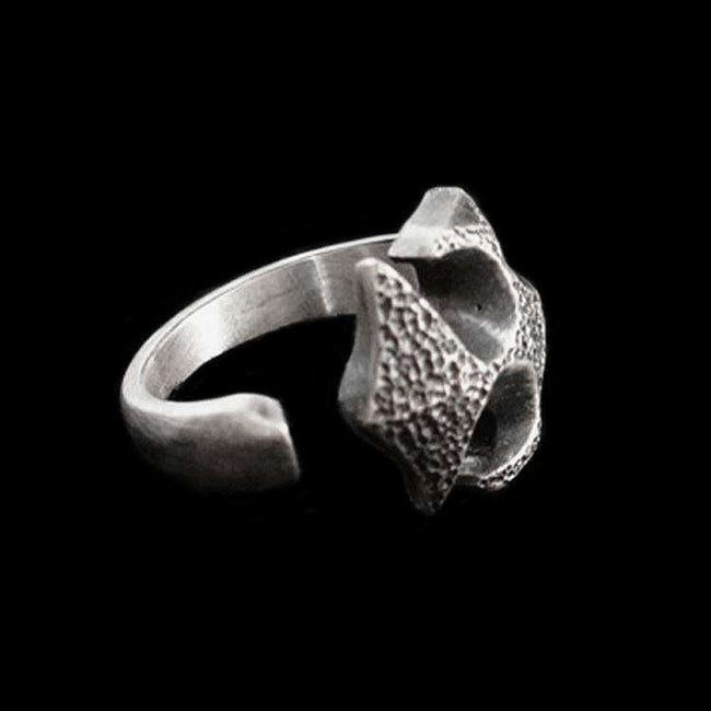 Cross Flower Ring Symbolic Elegance in 925 Silver Main Image