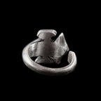 Cross Flower Ring Symbolic Elegance in 925 Silver