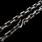 Edges Corners mens silver necklace Unlock your manhood SSN25