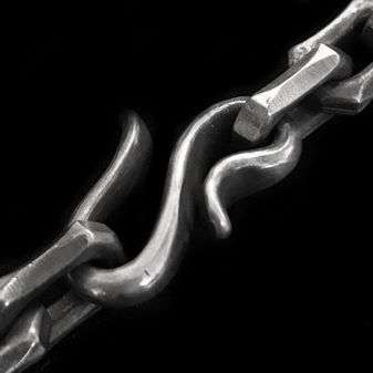 Edges Corners mens silver necklace Unlock your manhood SSN25