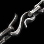 Edges Corners mens silver necklace Unlock your manhood SSN25