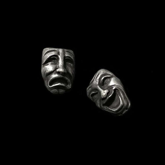 Cry and smile Silver earring FCS9 Hover Image