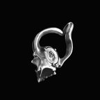 Blood soaked pupil 925 silver skull pendant SSP70