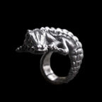 Handmade 925 Silver crocodile ring SSJ116