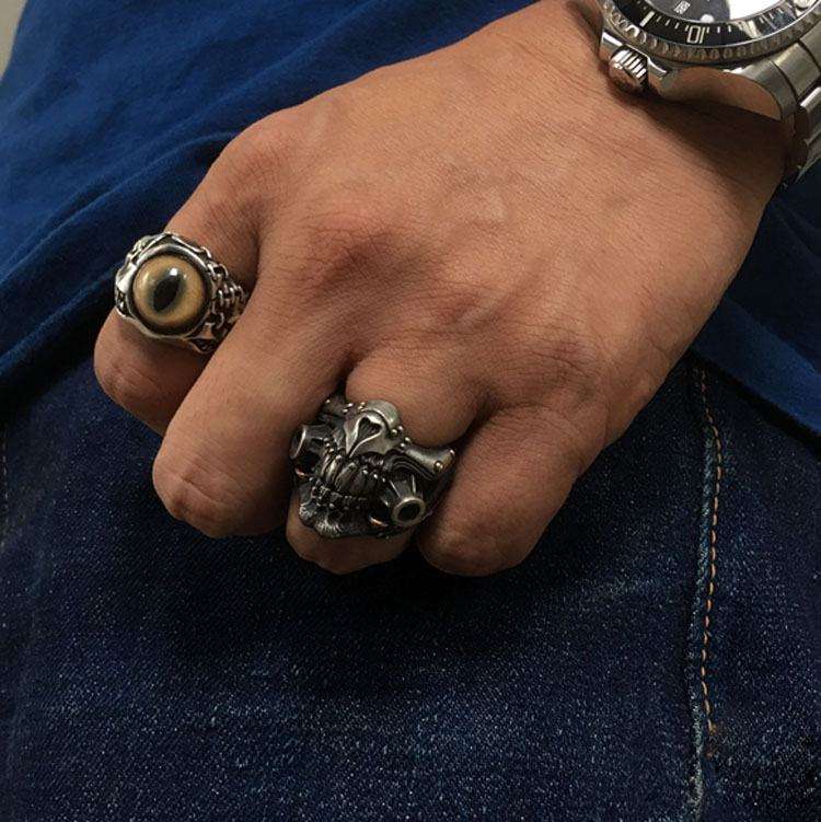 Mad max 925 Silver Immortal Old Joe Mask ring SSJ117