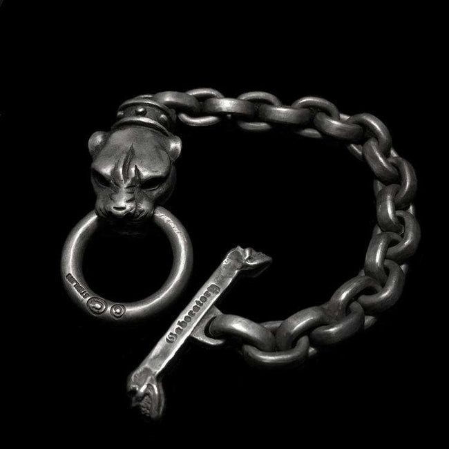 The Allure of the 925 silver Leopard Bracelet Hover Image