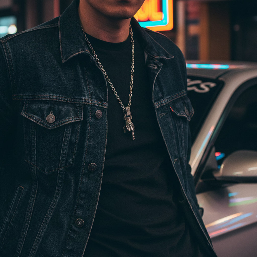 middle finger pendant