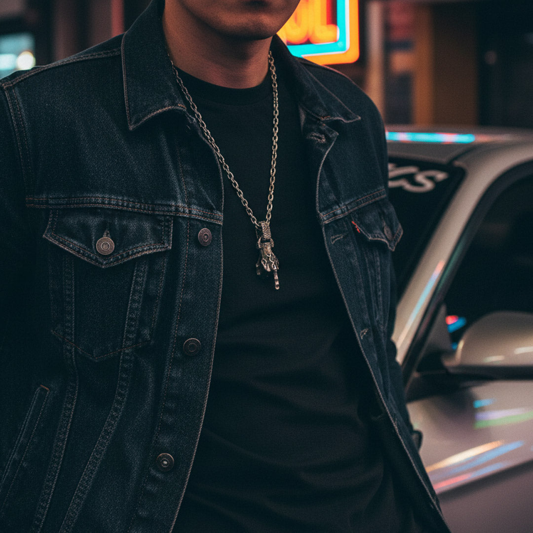 middle finger pendant