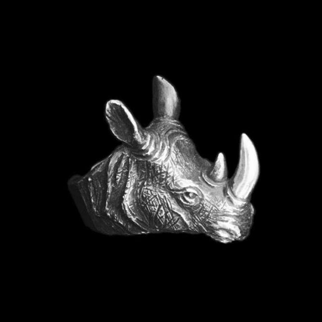 Rhino ring | Rhino Original design handmade 925 silver rings SSJ133 Main Image