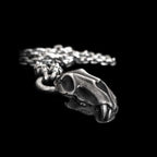 Saber-toothed tiger Silver Pendant Necklace SSN29