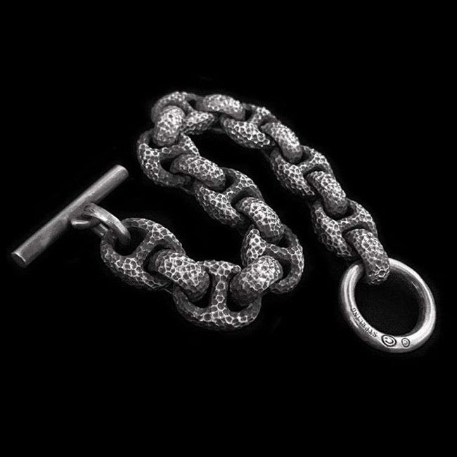 Meteorite crater Bracelet 925 silver Bracelet SSB50 Main Image