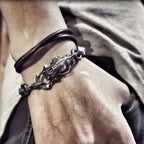 Sabre Wulf skull Bracelet 925 silver Bracelets SSB53