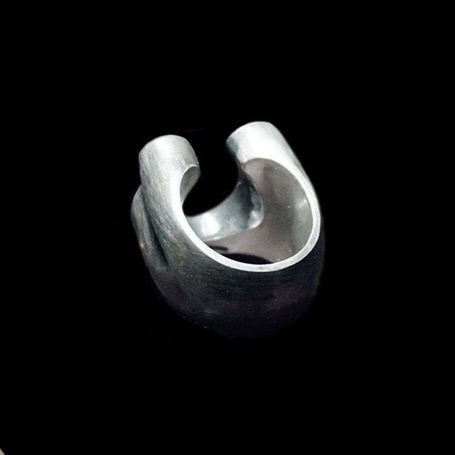 Mens horseshoe rings lucky Horseshoe ring 925 silver mens rings Main Image