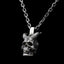 Horn Skull Solid Pendant Heavy locomotive 925 silver pendants SSP93