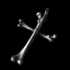 Bone silver cross pendant showcases your inner rebel 