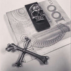 Bone silver cross pendant showcases your inner rebel 
