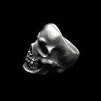 Dark Empire Skull Ring - Heavy 925 Sterling Silver Hand Carved Gothic Gift