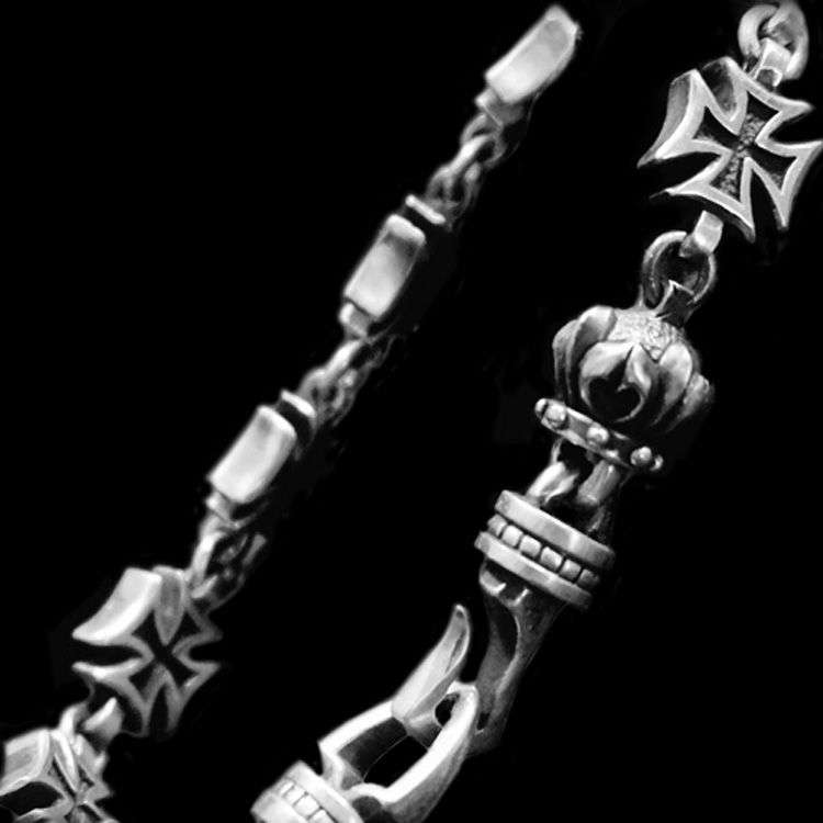 925 Silver Cross Bracelet - Unisex Religious Jewelry