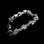 925 Silver Cross Bracelet - Unisex Religious Jewelry