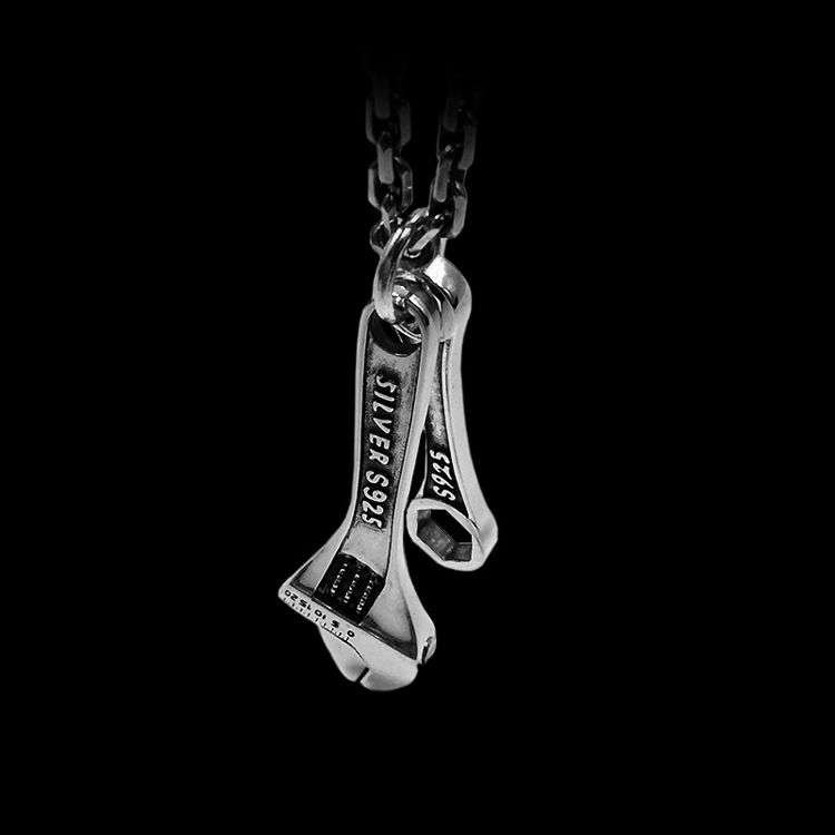 Tool Wrench pendant 925 silver Wrench pendants SSP101