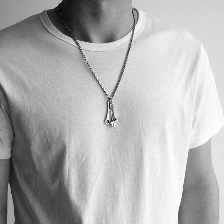 Tool Wrench pendant 925 silver Wrench pendants SSP101