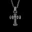 Cruciferous silver cross pendant domineering mens necklace