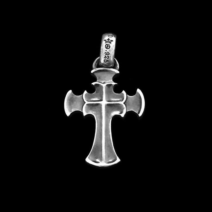 Cruciferous silver cross pendant domineering mens necklace