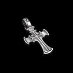 Cruciferous silver cross pendant domineering mens necklace