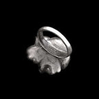 Rose Flower Ring - Heavy 925 Silver Blooming Gothic Collector's Artifact