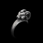 Sheep ring 925 silver Ram rings SSJ152