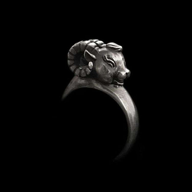 Sheep ring 925 silver Ram rings SSJ152 Main Image