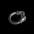 Fist of strength ring 925 silver Fist mens pinky rings