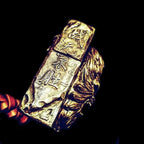 Monkey King Brass Zippo Case - Hand Carved Lighter Cover