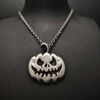 Halloween Pumpkin Ideas Necklace – Pumpkin Skull Pendant