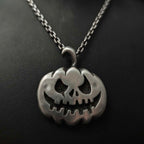 Halloween Pumpkin Ideas Necklace – Pumpkin Skull Pendant