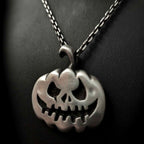 Halloween Pumpkin Ideas Necklace – Pumpkin Skull Pendant