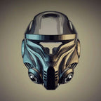 Interstellar helmet ring 925 silver Biochemical Helmet Mask skull rings SSJ162