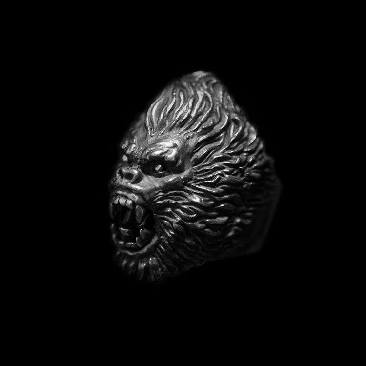 Monkey King rings 925 silver Gorilla rings SSJ165
