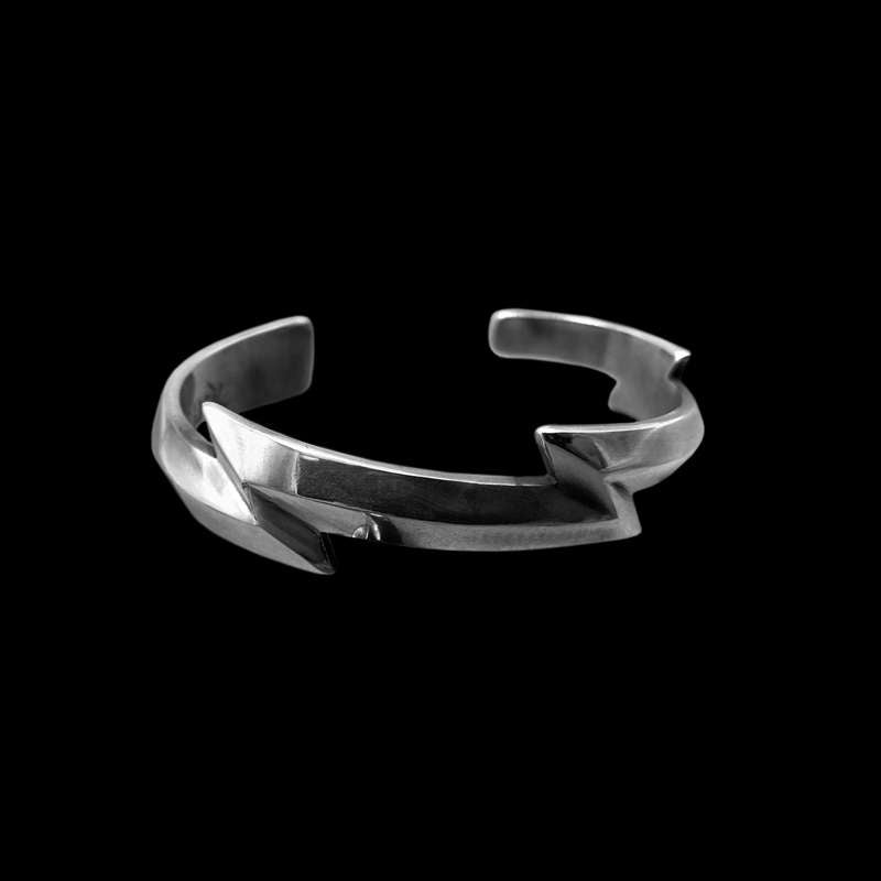 Lightning Bracelet 950 Sterling Silver symbol of strength Bracelets