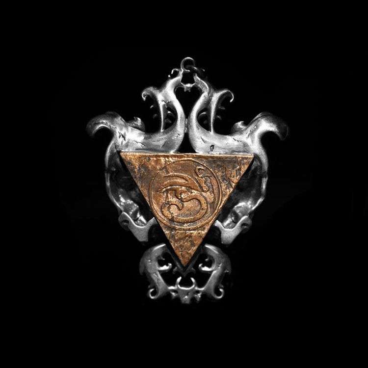 Eye of time skull pendant Sterling Silver Inlaid glazed eyes pendants SSP116