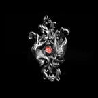 Eye of time skull pendant Sterling Silver Inlaid glazed eyes pendants SSP116