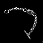 Saber-toothed tiger bracelet 925 Sterling Silver Sabertooth tiger skull bracelets SSB67